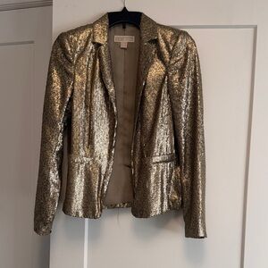 Michael Kors Gold Sequin Blazer